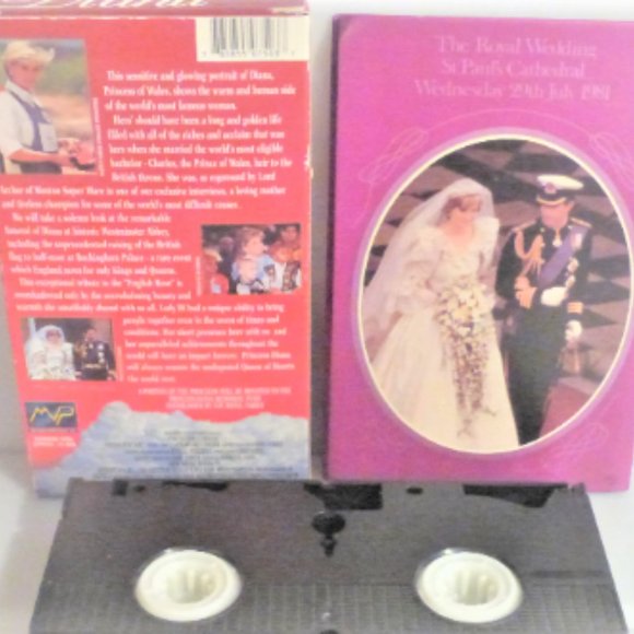 DIANA The Peoples Princess VHS & 1st Printing 1981 ROYAL Wedding Lady Bird Book - Picture 3 of 7